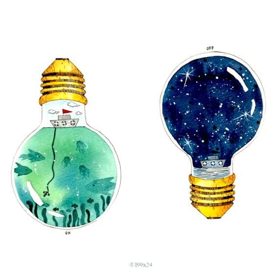 69. PORTRAY AN UNIVERSE IN A LIGHT-BULB