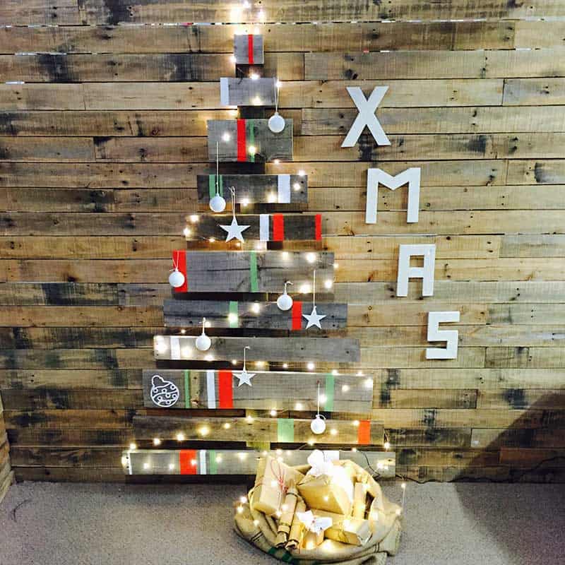 Designer Reclaimed Pallet Xmas Tree