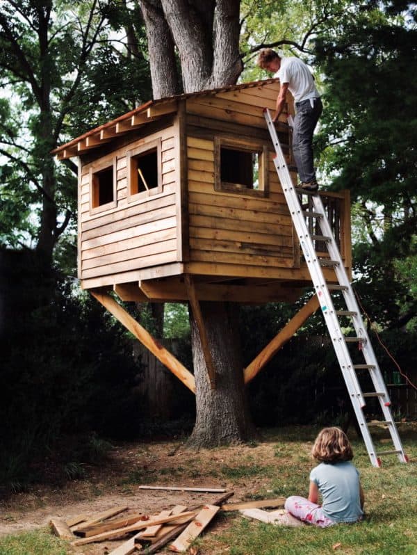 THE WOOD SIDED TREE HOUSE