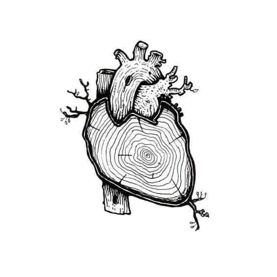 54. A COZY WOODEN HEART