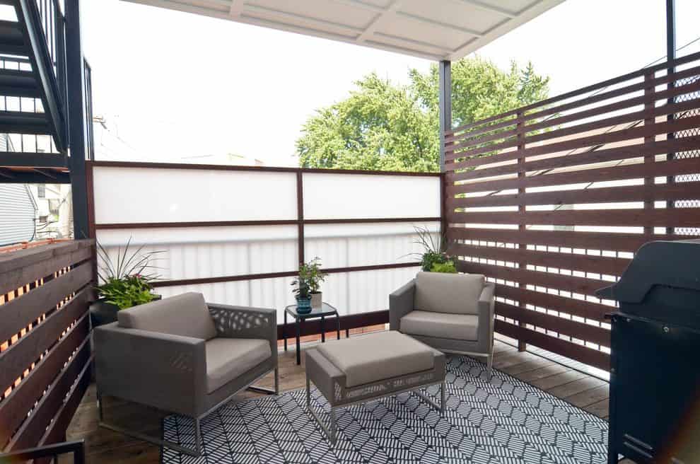 chicago outdoor privacy screen with contemporary rugs8 x 11 rugs deck transitional and private balcony
