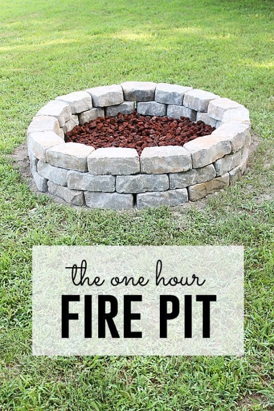 THE QUICK TO MAKE FIRE PIT