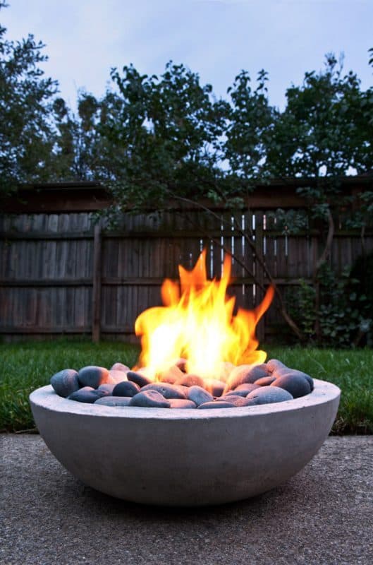 CONCRETE BOWL FIRE PIT