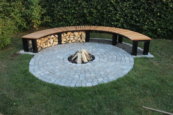 BENCH AND RING FIRE PIT