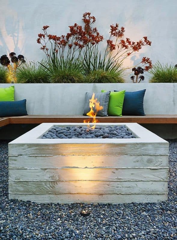 CONCRETE BOARD FIRE PIT