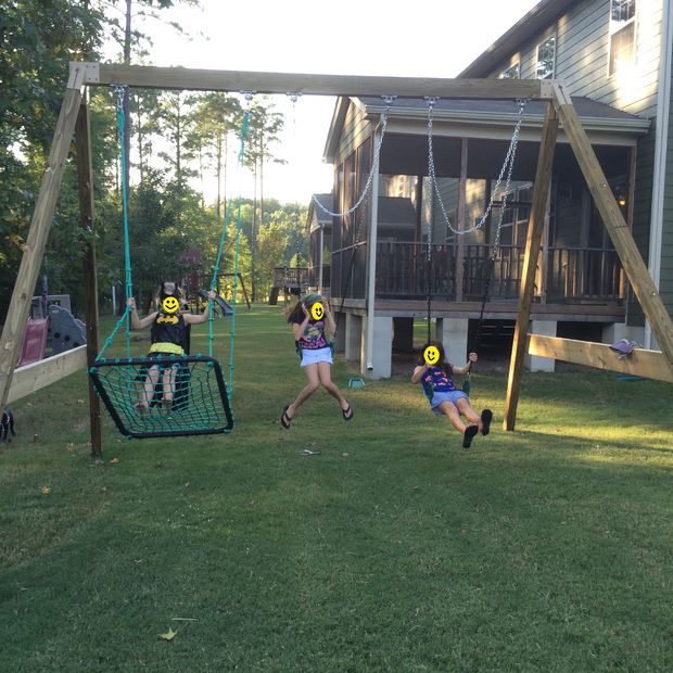 FREE STANDING A-FRAME SWING SET