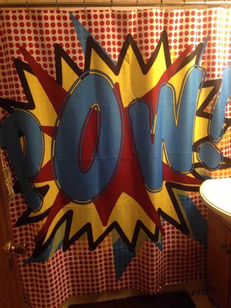 SHOWER CURTAIN FOR THE COMIC LOVERS