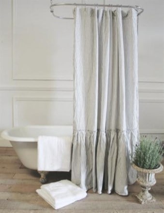 RUFFLED SHOWER CURTAINS