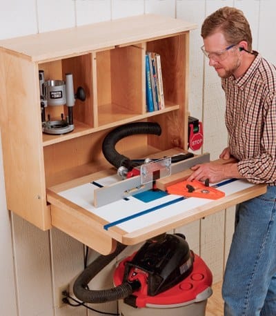 WALL MOUNTED ROUTER TABLE plans