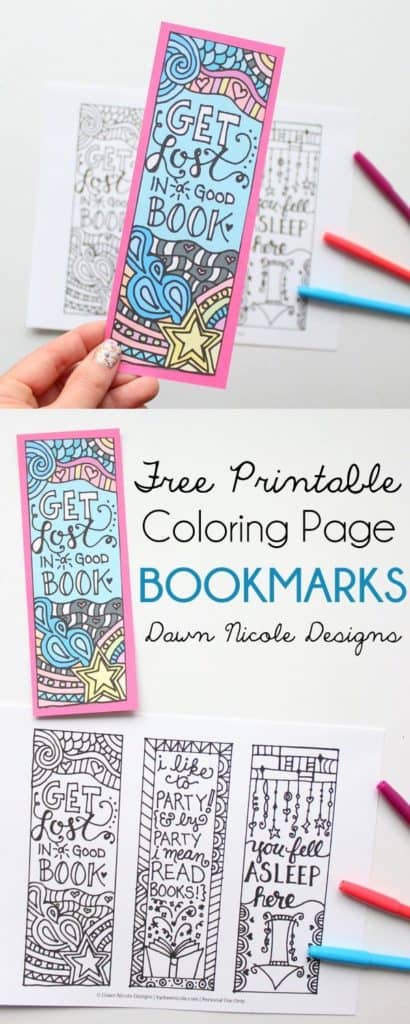 FREE PRINTABLE BOOKMARKS THAT YOU CAN COLOR BY YOURSELF