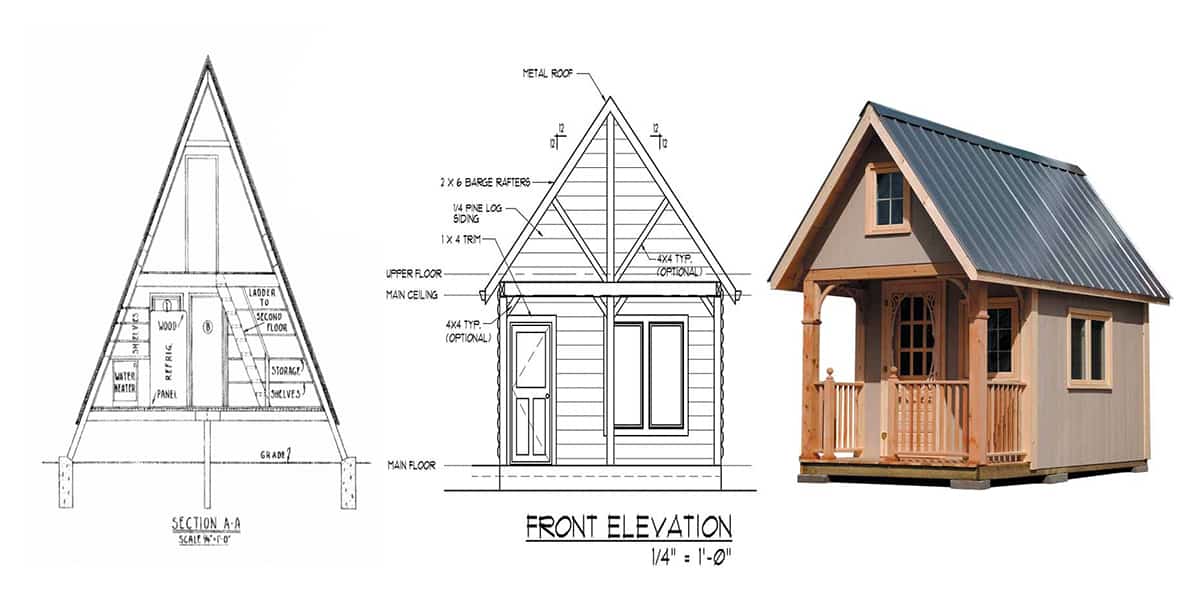 Awesome and Cheap Small Cabin Plans to Nestle in the Woods