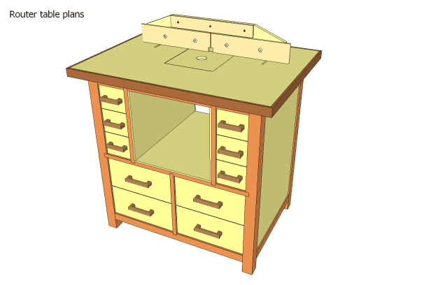 ROUTER TABLE PLANS WITH STORAGE plans