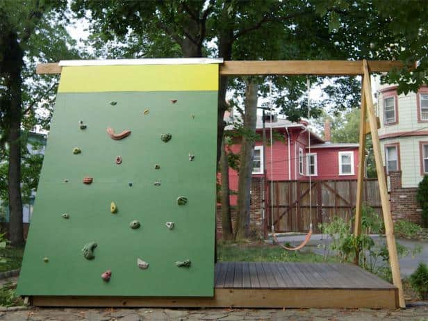 THE ROCK WALL SWING SET