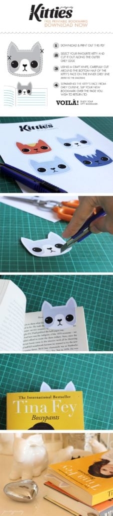 ANOTHER SIMPLE KITTY BOOKMARK