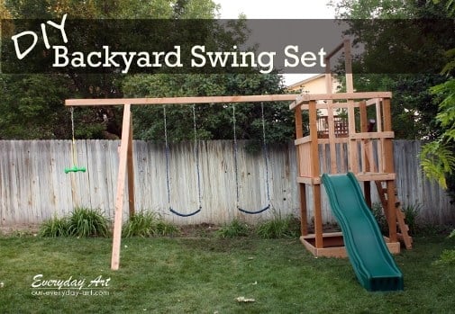 THE DIY BACKYARD SWING SET