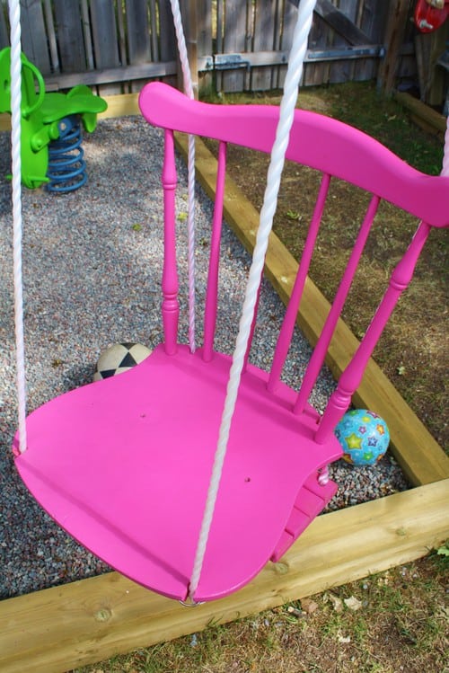 BROKEN CHAIR DIY SWING