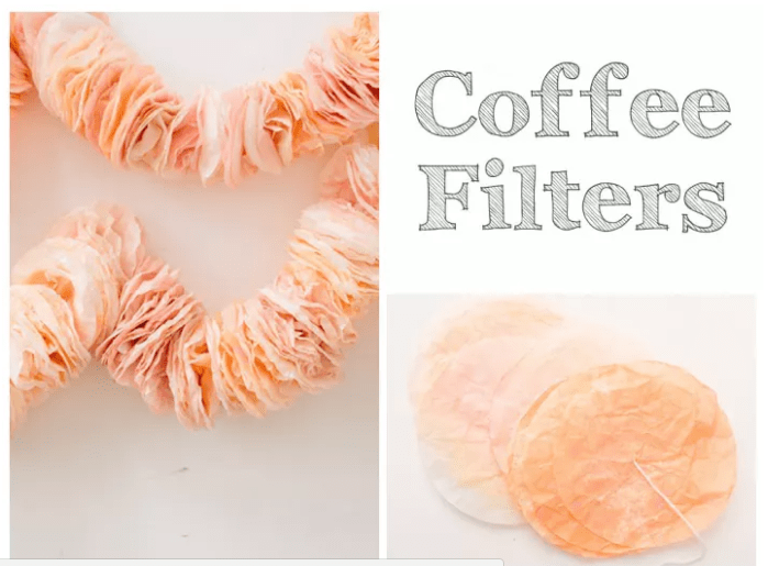 Colorful COFFEE FILTERS BACKDROP