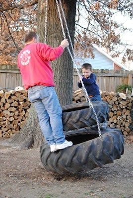 THE HANDSOME HUSBAND TIRE SWING