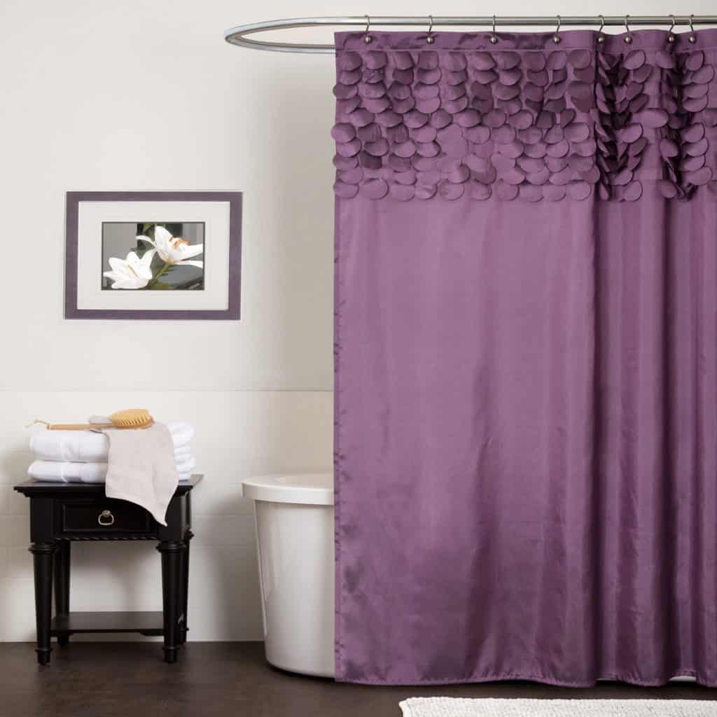 PURPLE LUSH DÉCOR LILLIAN SHOWER CURTAIN