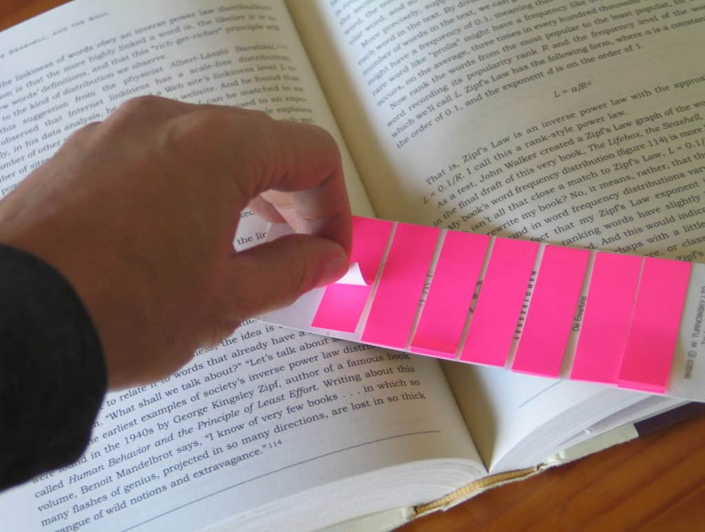 BOOKMARK THAT LETS YOU MARK IT UP