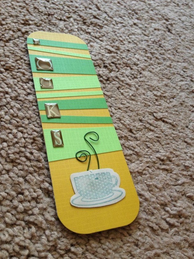 WHAT BETTER THAN A BOOKMARK THAT REMINDS YOU OF COFFEE?