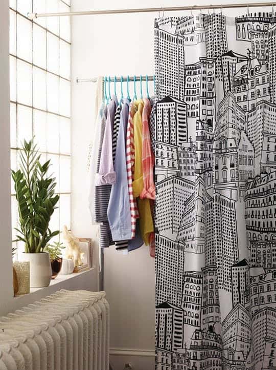 CITY SKETCH SHOWER CURTAIN