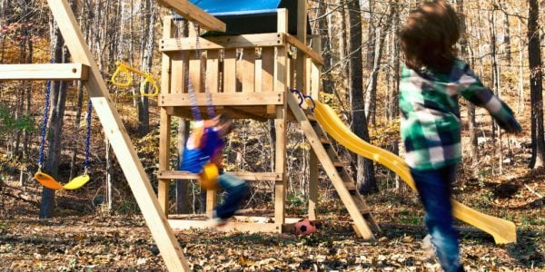 THE WOODEN SWING SET