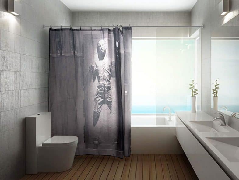 HAN SOLO IN CARBONITE SHOWER CURTAIN