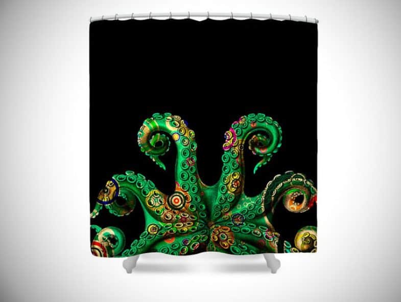 FUNKY OCTOPUS TENTACLE SHOWER CURTAIN