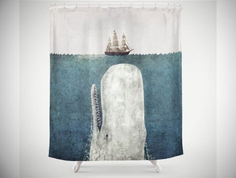 THE WHALE SHOWER CURTAIN