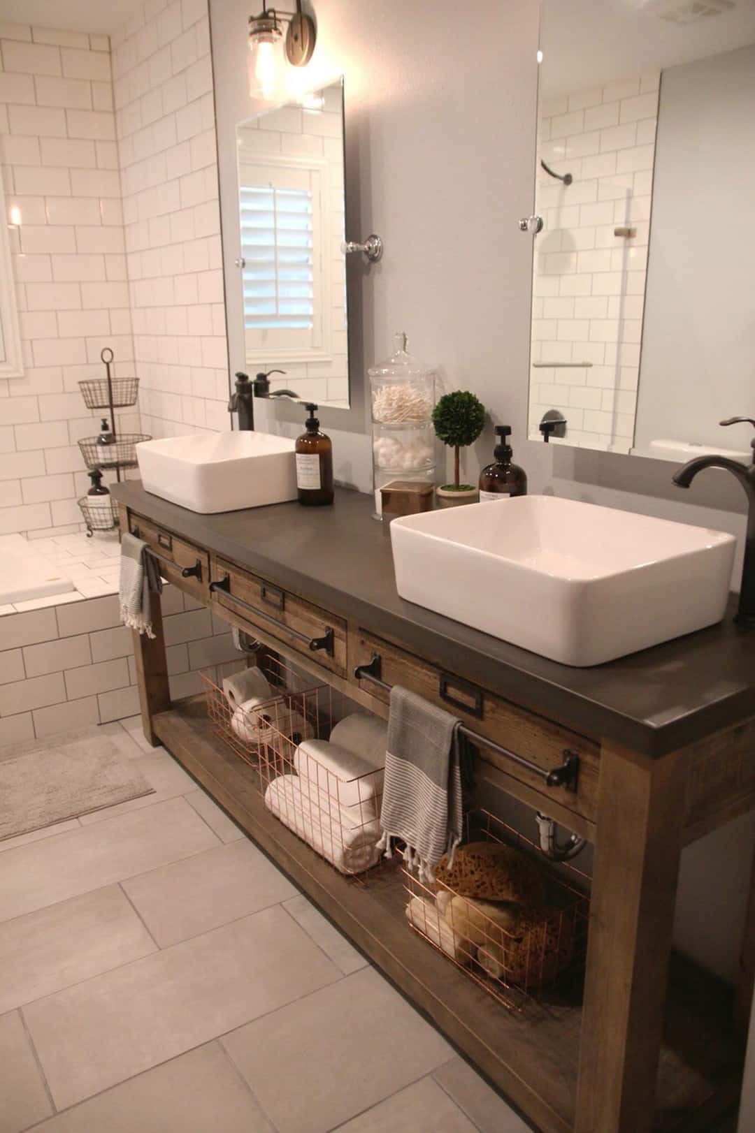 Beautiful Urban Farmhouse Master Bathroom Remodel 1