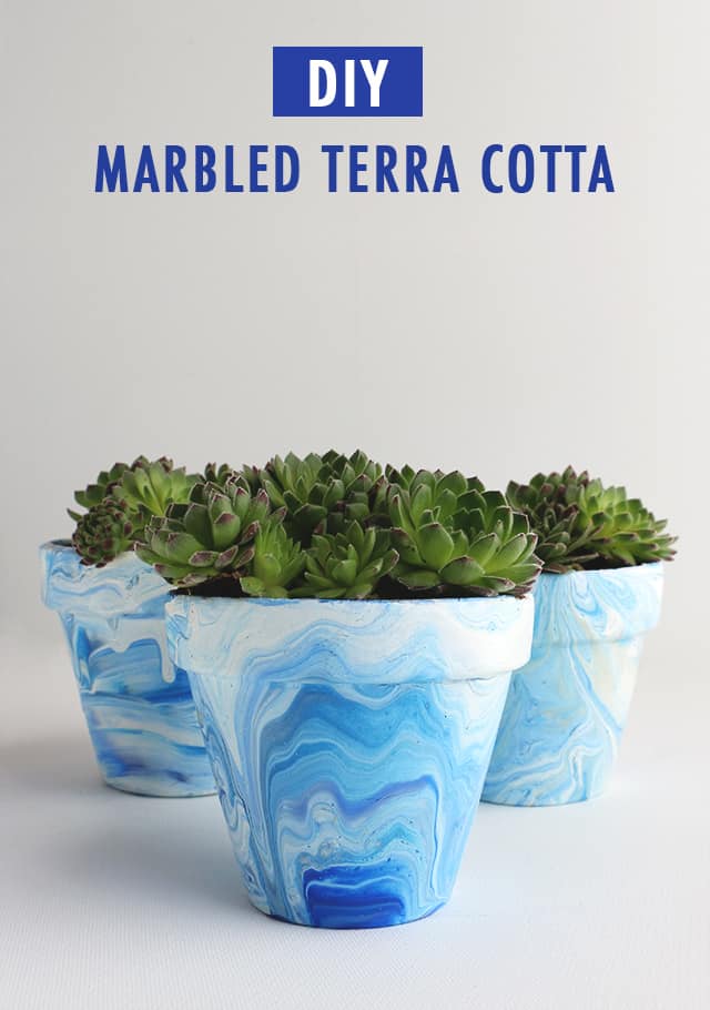 Marble Terracotta pots