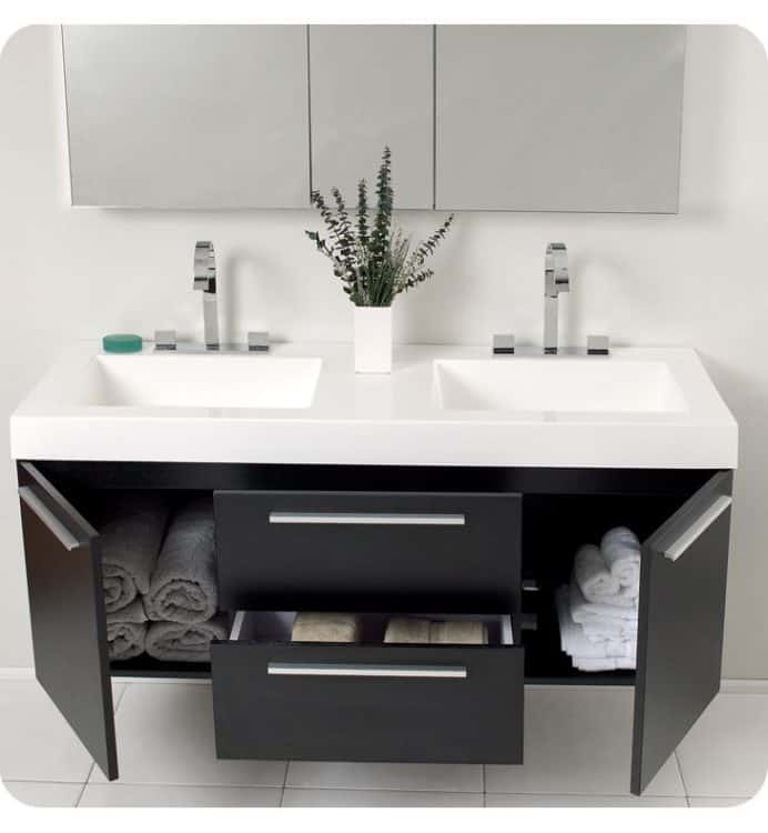 beautiful bathroom double sinks floating vanities ideas