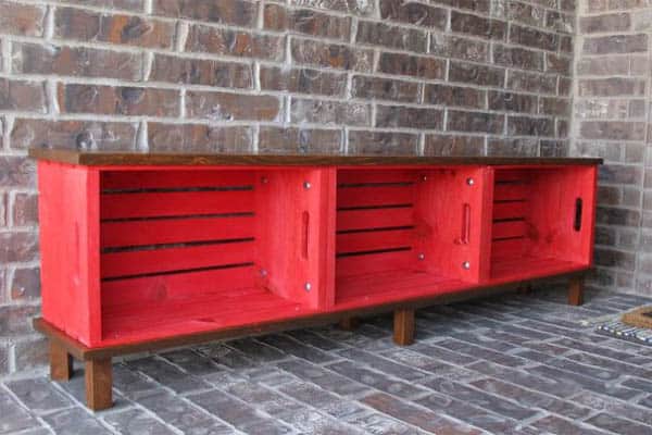 diy crate bench diy outdoor furniture painted furniture