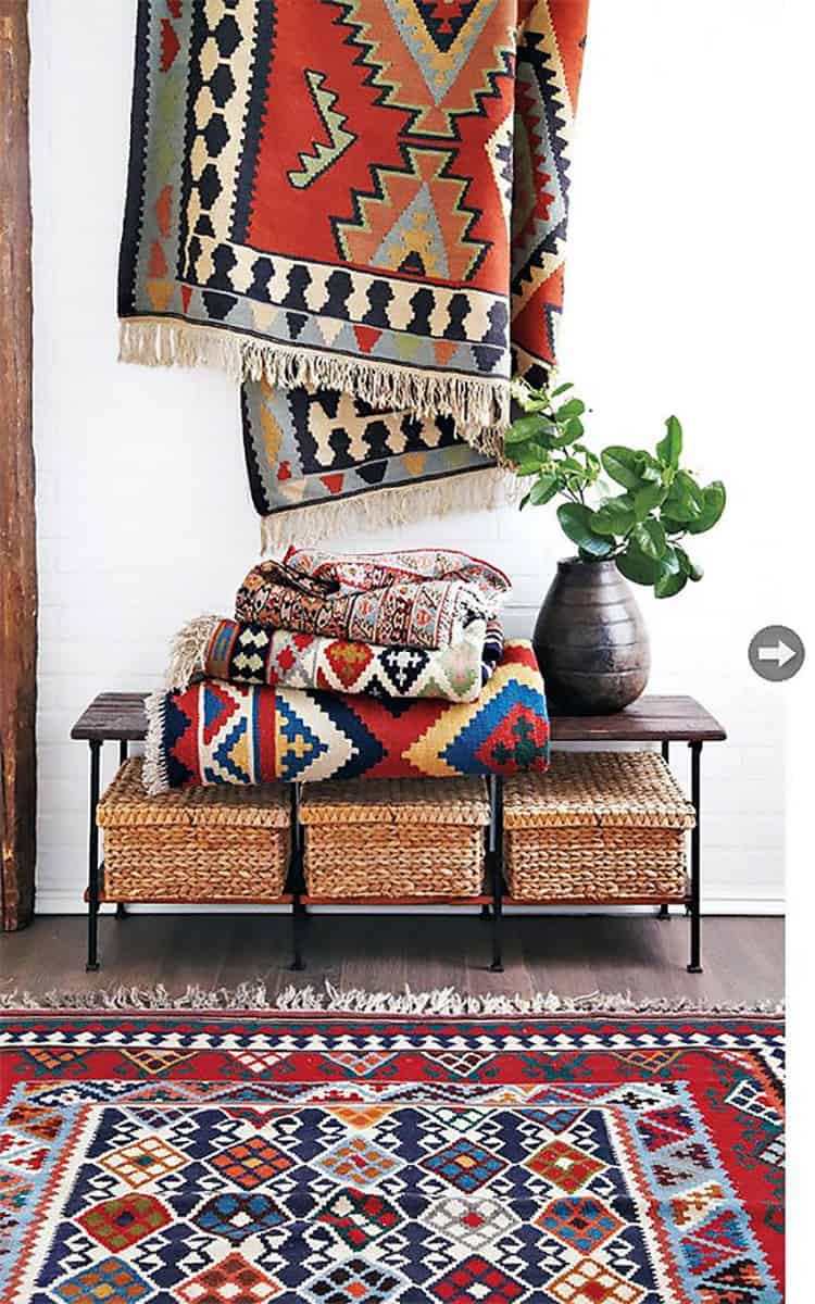 loft ethnic woven rugs color