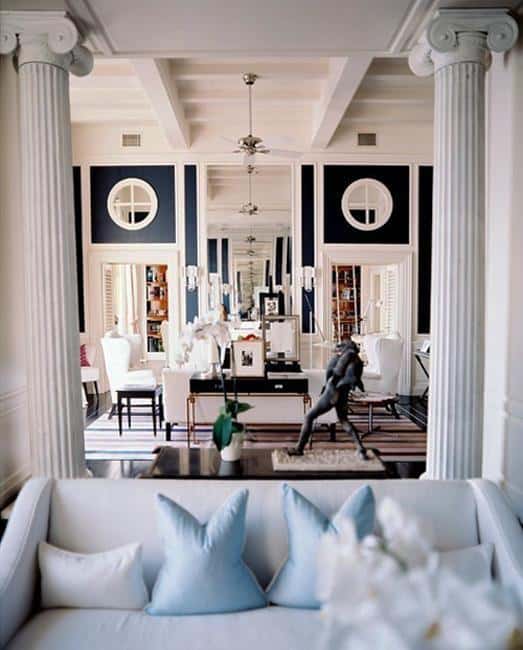 modern interior design decorating with columns 28