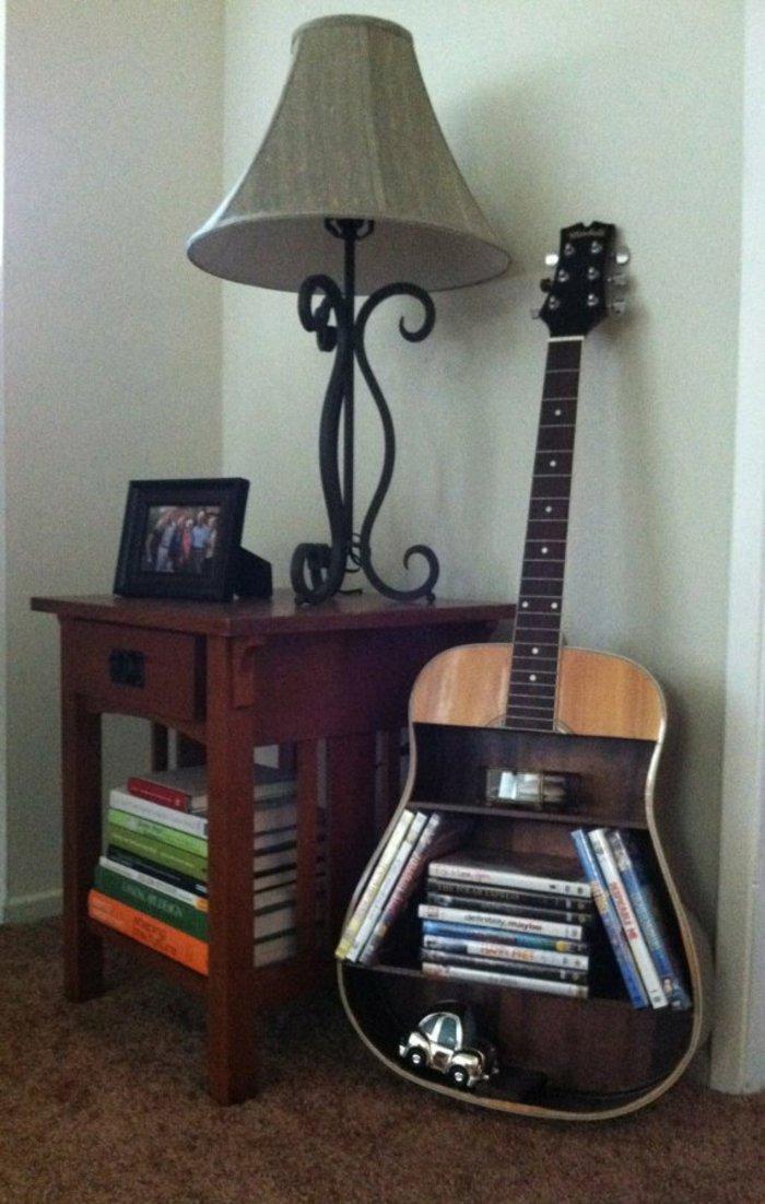 upcycling ideas decoding ideas ideas living room ideas diy ideas creative guitar bookshelf