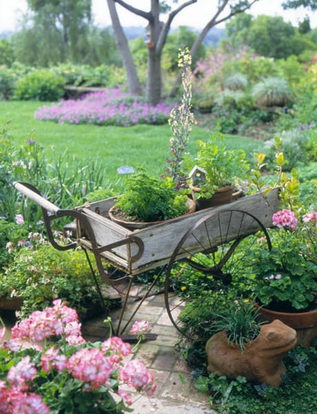 vintage outdoor planters 1