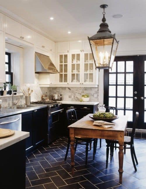 LANTERN STYLE LIGHTING french kitchen