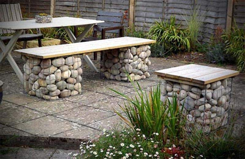 stone garden furniture wood garden furniture ideas designs and in garden furniture with wood and stone