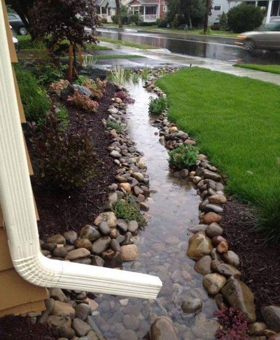 45. Use Rain Water to Create a Water Garden Edge