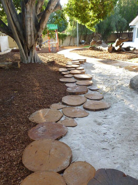 67. Flat Log Edging Ideas