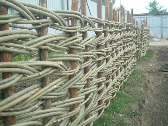 29. Woven Willow Branch Garden  Edging