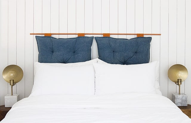 DIY Pillow Headboard