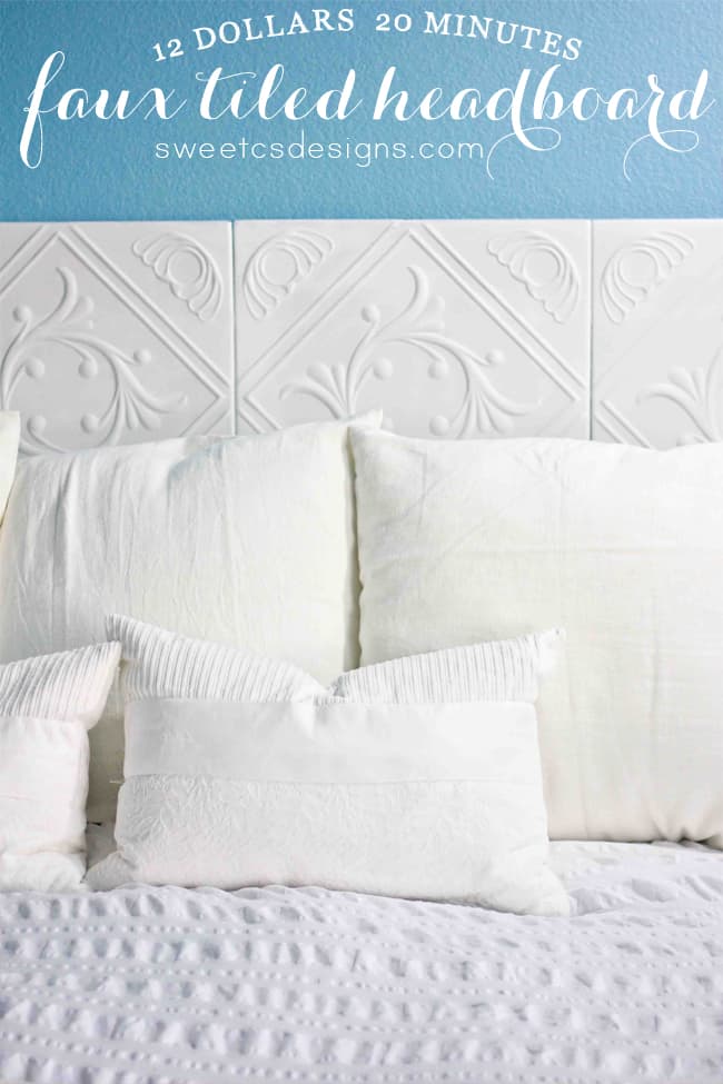 Faux Tiled Headboard