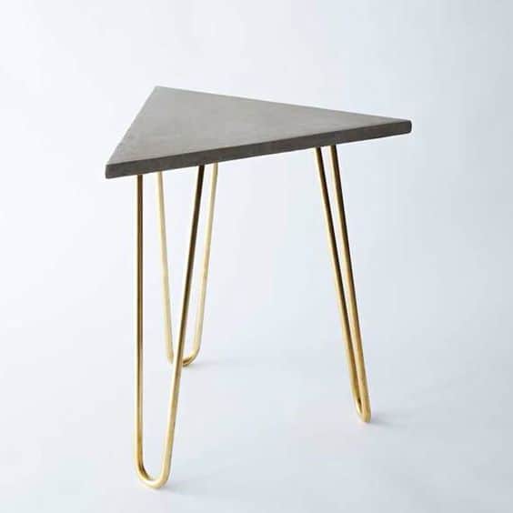 concrete sidetable with hairpin legs