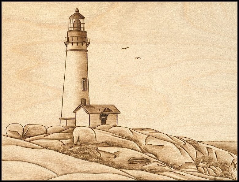 lighthouse on the rocks