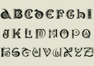 wood burning alphabet