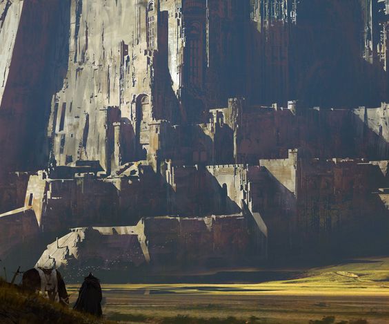 castle concept art on the mouintain