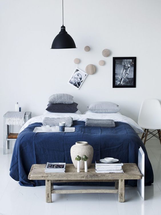 7. Eclectic Mixture of Elements Bound by Navy Blue